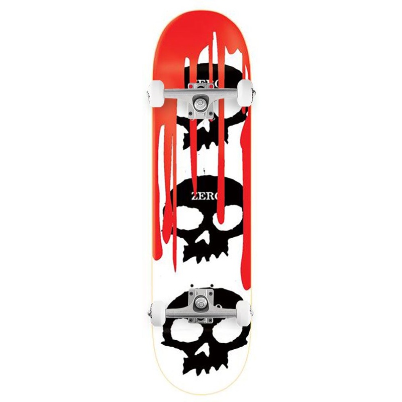 Zero Skateboard Skull Blood White Black Red x Venom Custom Complete Skateboard - 8.375"