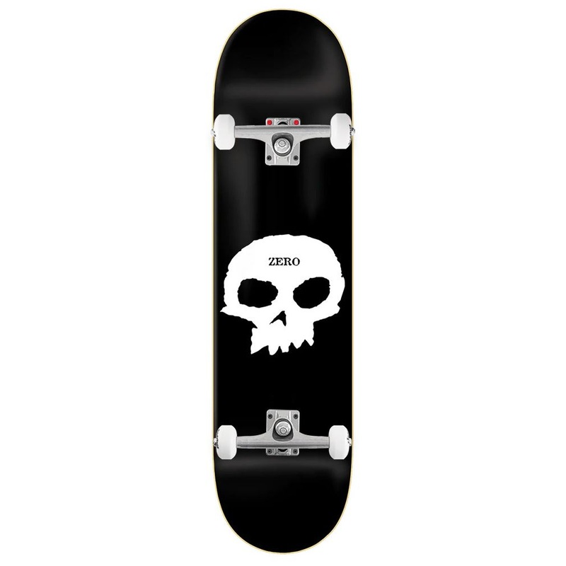 Zero Skateboards Zero Single Skull Blk/Wht  x Venom Skateboards Core Custom Complete Skateboard - 8.0"