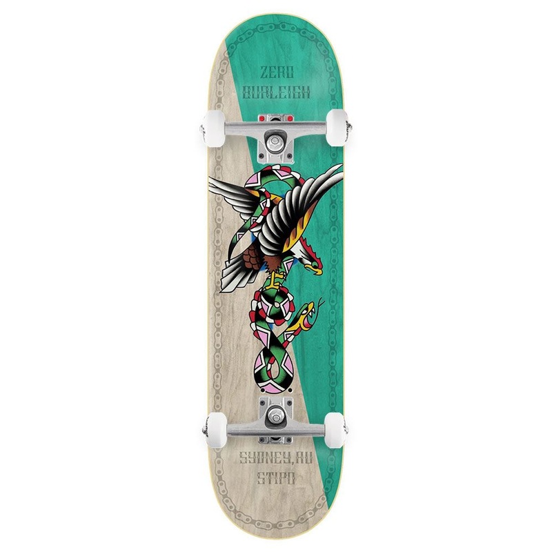 Zero x Nik Stipo Skateboard Brandon Burleigh x Venom Custom Complete Skateboard - 8.5"