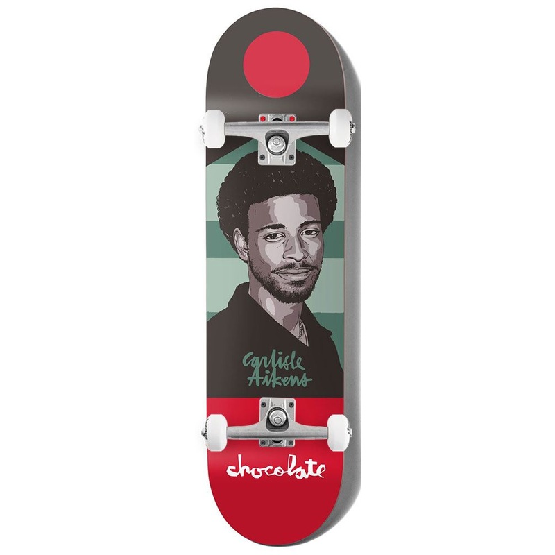 Chocolate Hecox Portrait Carl Aikens x Venom Custom Complete Skateboard - 8.25"