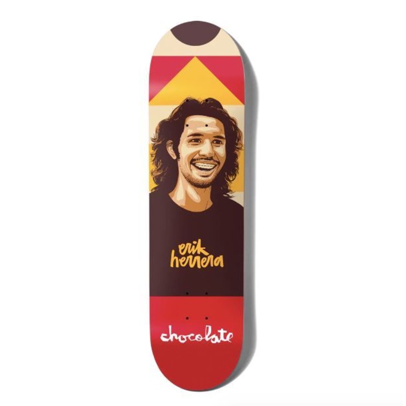Chocolate Hecox Portrait Erik Herrera x Venom Custom Complete Skateboard - 8.25"