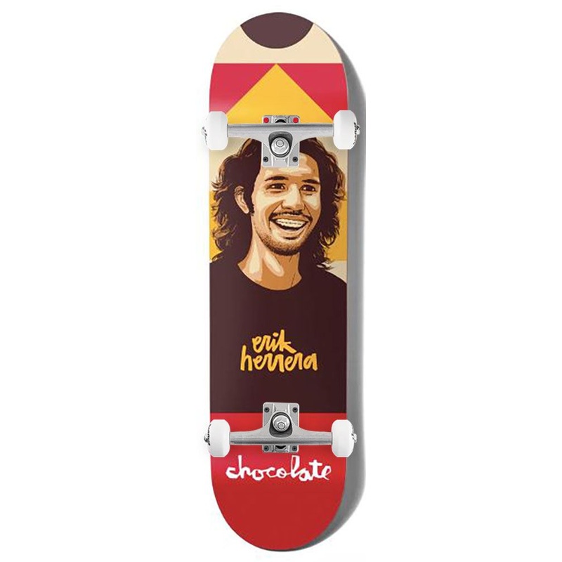 Chocolate Hecox Portrait Erik Herrera x Venom Custom Complete Skateboard - 8.5"