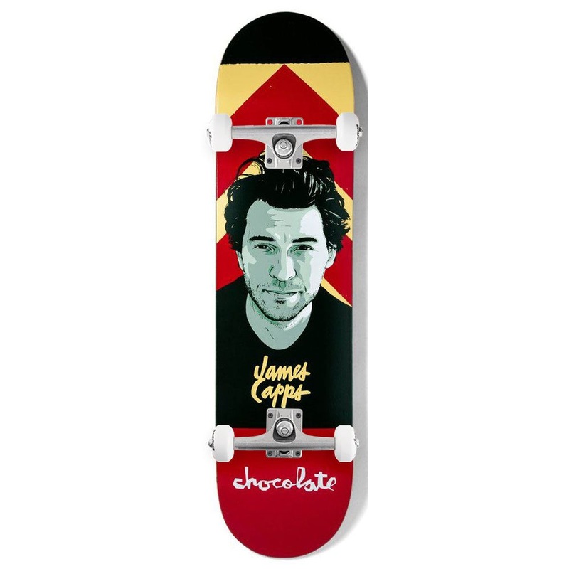Chocolate Hecox Portrait James Capps x Venom Custom Complete Skateboard - 8.0"