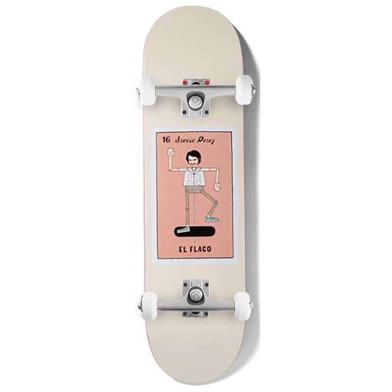 Chocolate Skateboard Loteria Card El Flaco Stevie Perez x Venom Custom Complete Skateboard - 8.375"
