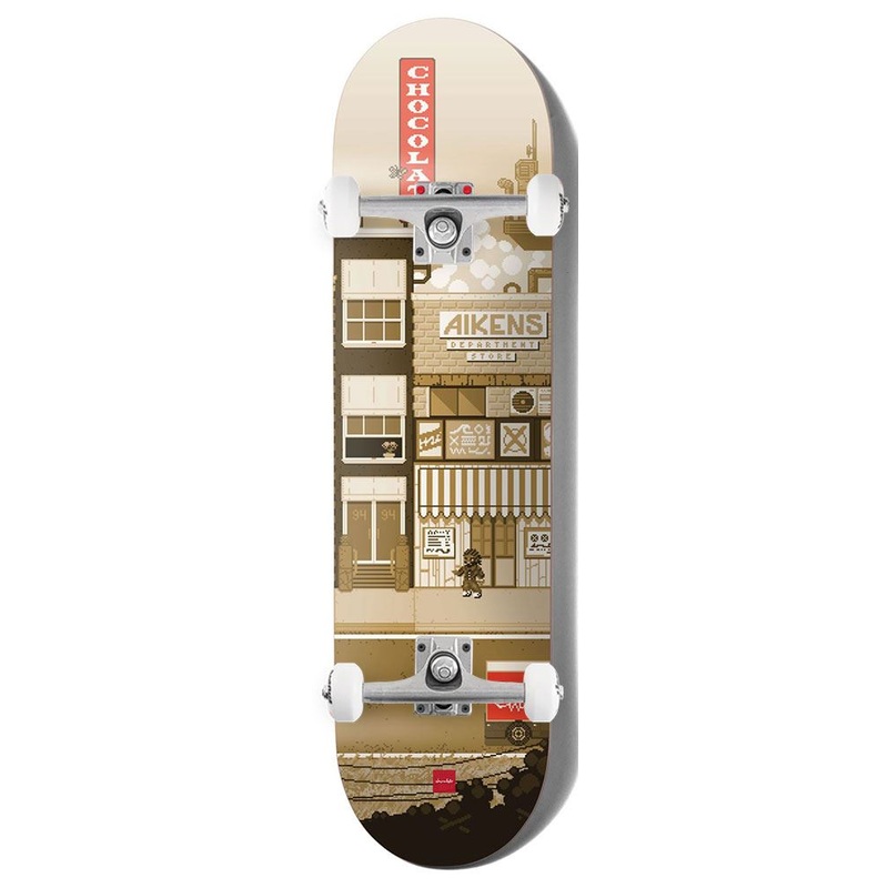 Chocolate Skateboard Pixel City Carl Aikens x Venom Custom Complete Skateboard - 8.0"