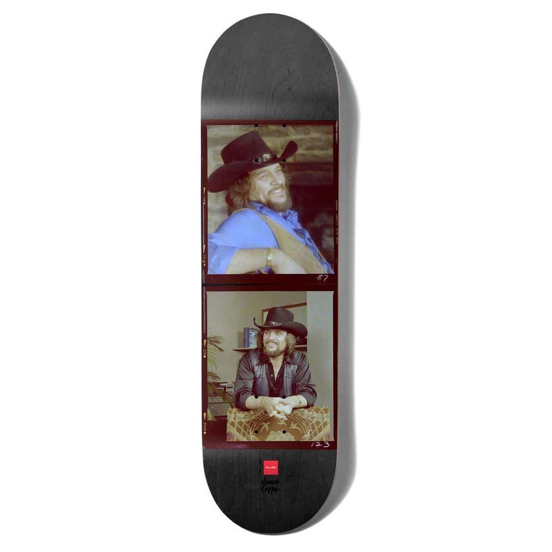Chocolate Skateboard Waylon Jennings James Capps Skateboard Deck - 8.5"