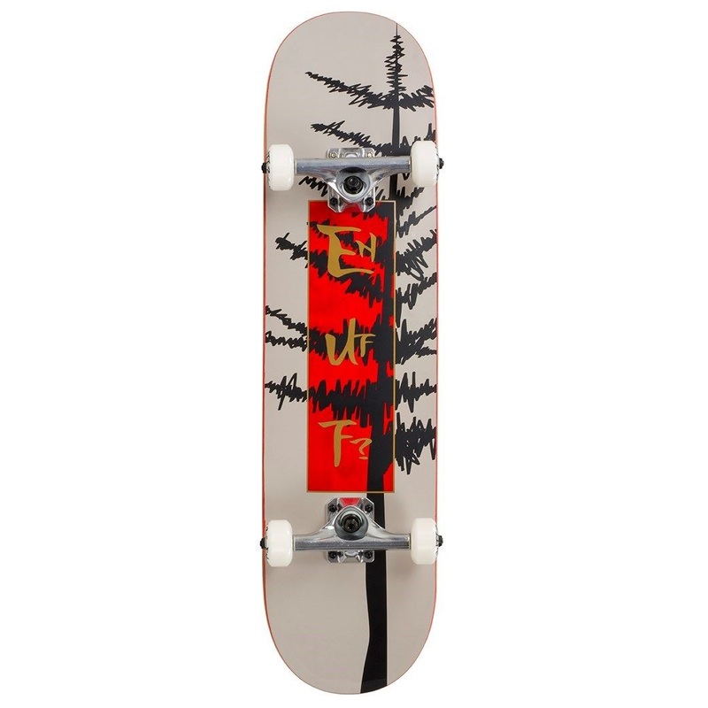 Enuff Evergreen Tree Complete Skateboard - Warm Grey Red - 8.0"