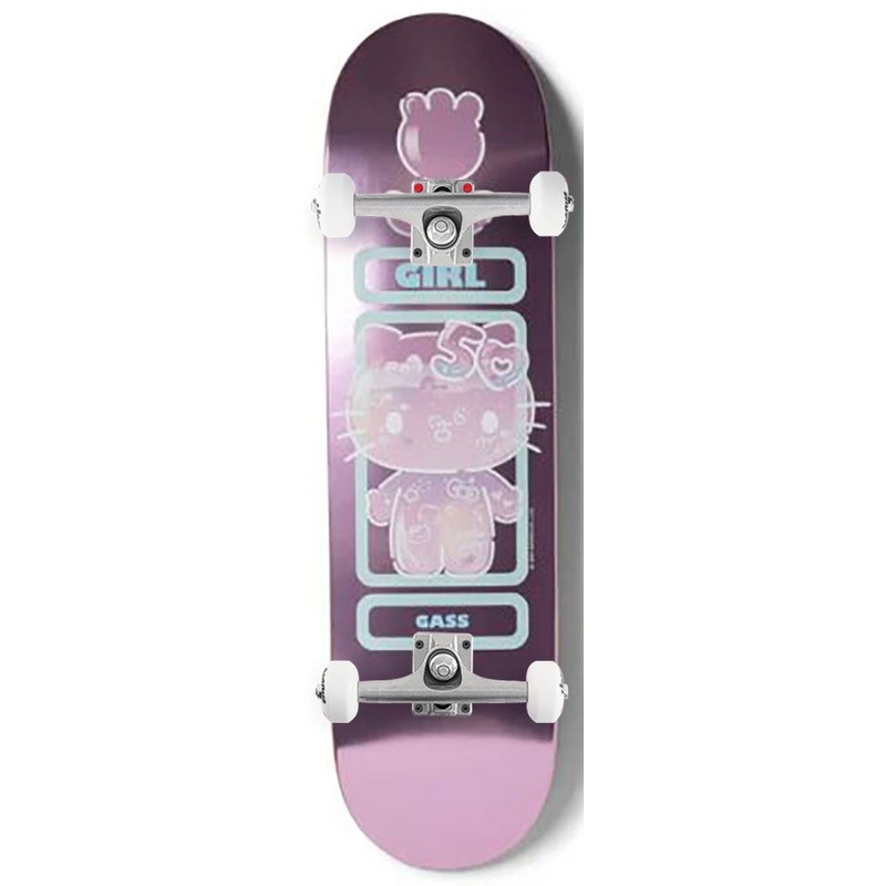 Girl x Hello Kitty Skateboard 50th Anniversary Griffin Gass x Venom Custom Complete Skateboard - 8.125"