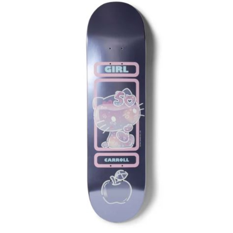 Girl x Hello Kitty Skateboard 50th Anniversary Mike Carroll Skateboard Deck - 8.375"