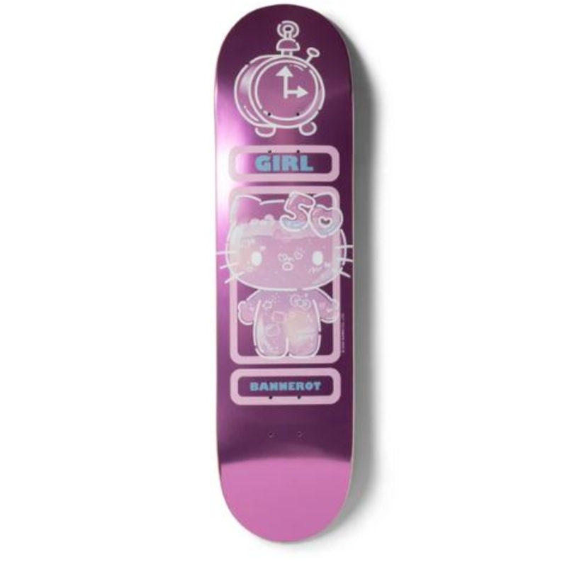 Girl x Hello Kitty Skateboard 50th Anniversary Simon Bannerot Skateboard Deck - 8.5"