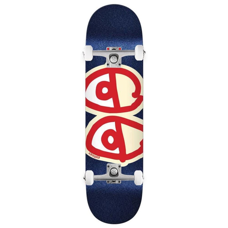 Krooked Eyes Glitter Fleck x Venom Custom Complete Skateboard - 8.5"