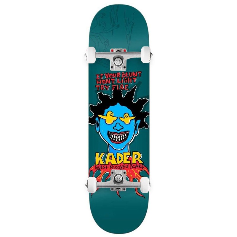 Krooked Kader Guest x Venom Custom Complete Skateboard - 8.5"