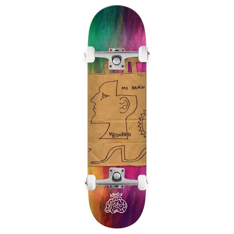 Krooked Knox Tom's Brain x Venom Custom Complete Skateboard - 8.5"