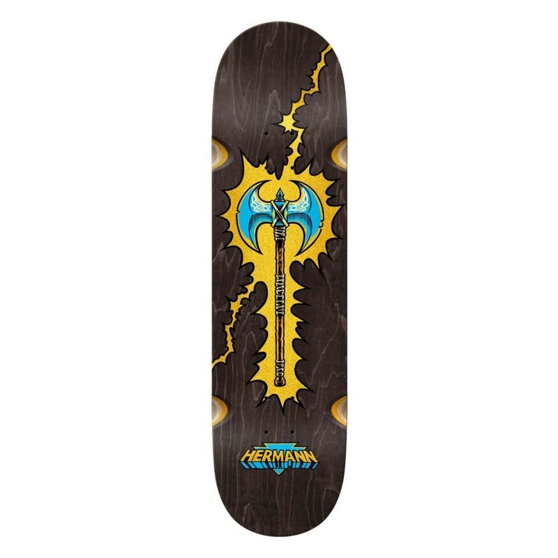 Real Hermann Battle Axe Ww Skateboard Deck - 8.25"