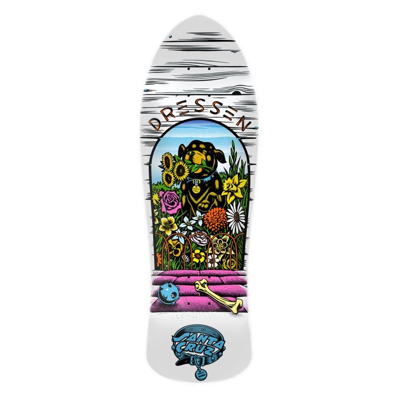 Santa Cruz Dressen Pup Reissue Skateboard Deck - 9.5"