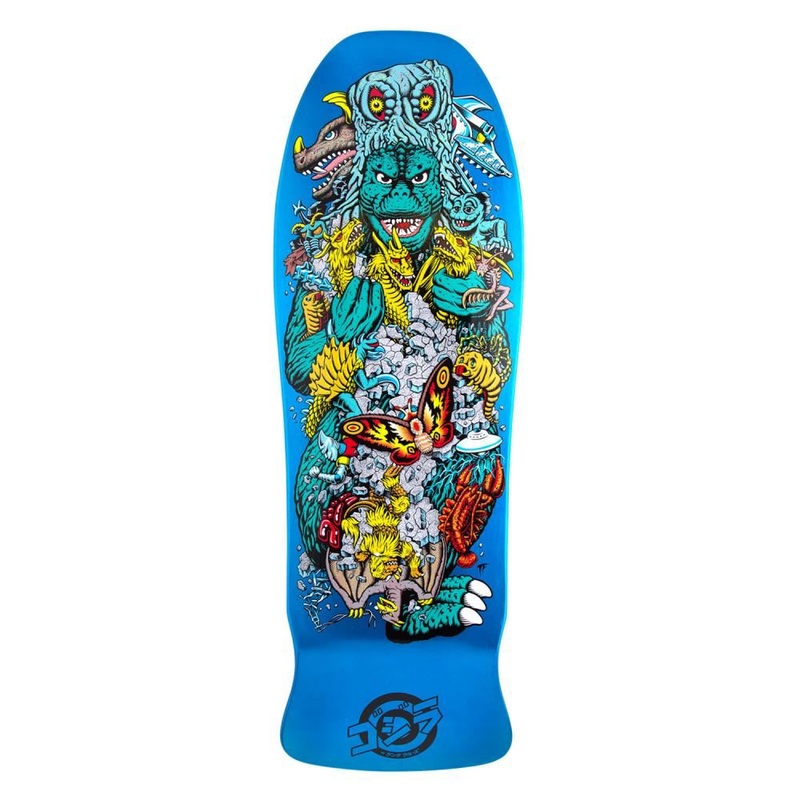 Santa Cruz Godzilla Kaiju Roskopp Skateboard Deck - 10.125"