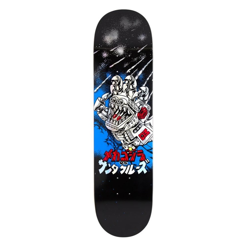 Santa Cruz Godzilla Mecha Hand Skateboard Deck - 8.0"