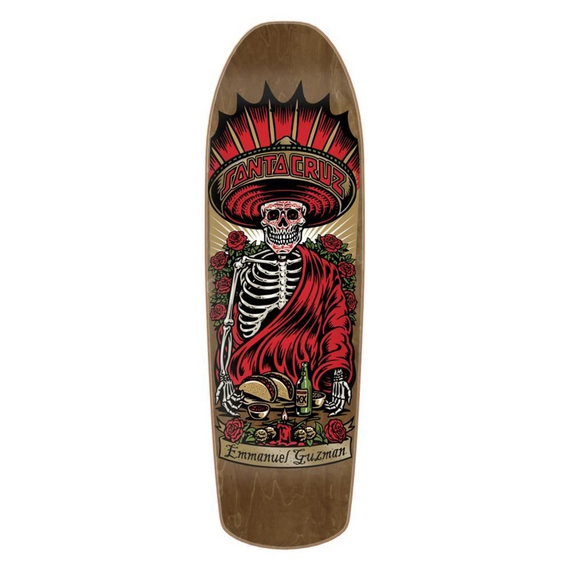 Santa Cruz Guzman Divine Diner Shaped Skateboard Deck - 9.16"