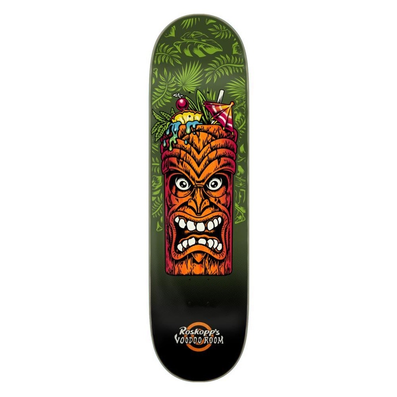 Santa Cruz Roskopp Tiki Mug Pro Skateboard Deck - 8.5"