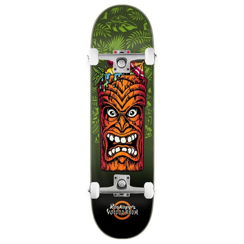 Santa Cruz Roskopp Tiki Mug Pro x Venom Custom Complete Skateboard - 8.5"
