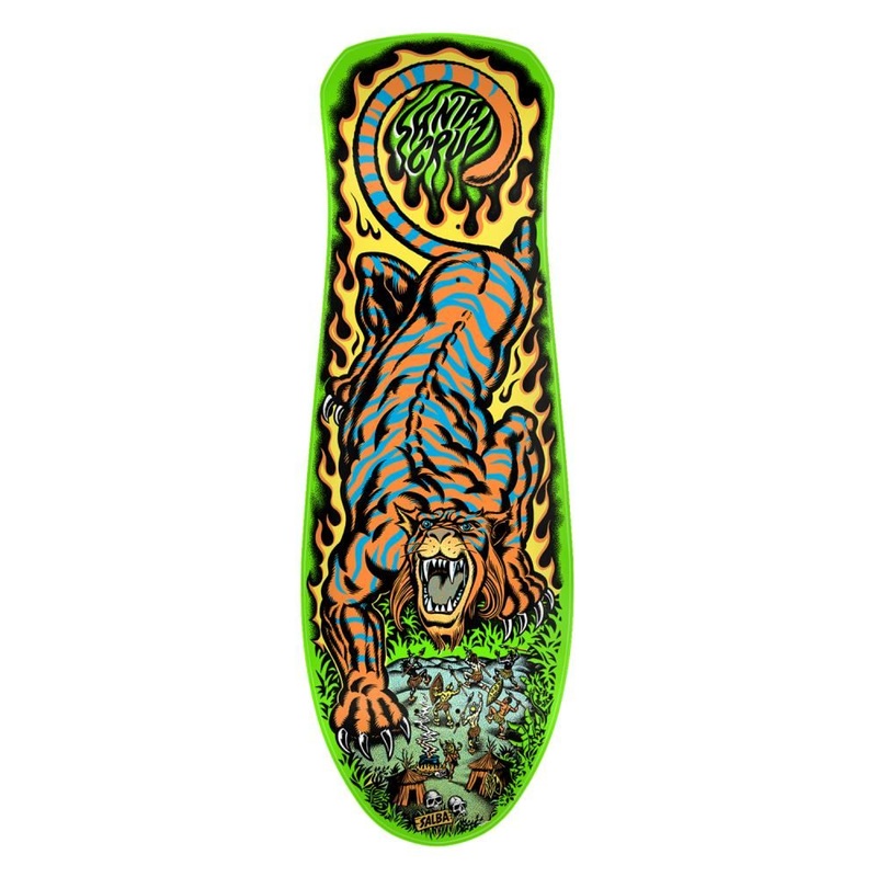 Santa Cruz Salba Tiger Reissue Skateboard Deck - 10.3"