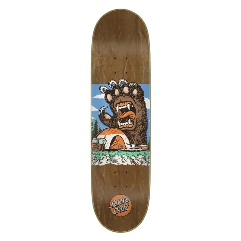 Santa Cruz Screaming Grizzly 7 Ply Birch Skateboard Deck - 8.5"