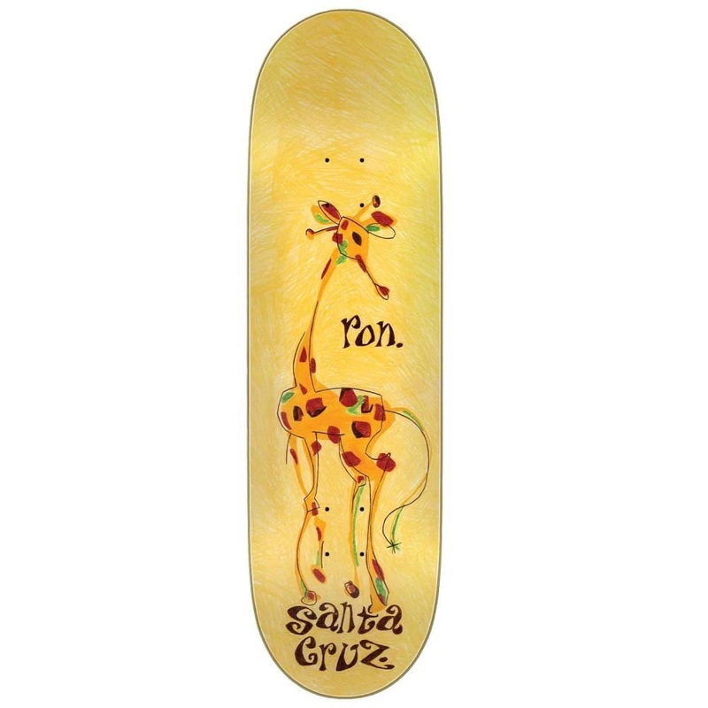 Santa Cruz VX Whaley 30Yr Giraffe VX Skateboard Deck - 9.0"
