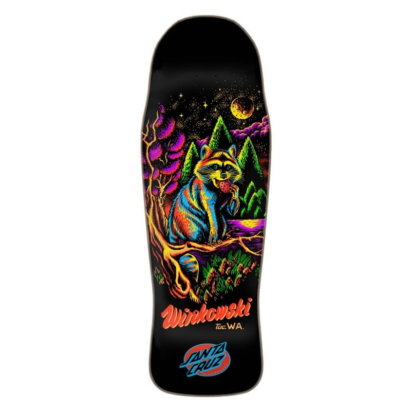Santa Cruz Winkowski Trash Panda Shaped Skateboard Deck - 10.34"