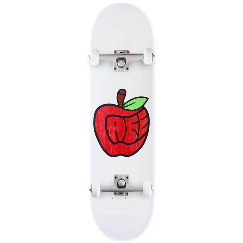 Skateboard Cafe Pink Lady (White/Red Stain) x Venom Custom Complete Skateboard - 8.0"