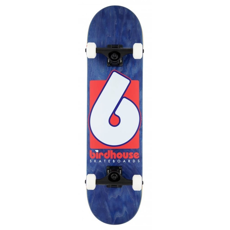 Birdhouse Stage 3 B Logo Navy / Red Complete Skateboard - 7.75"