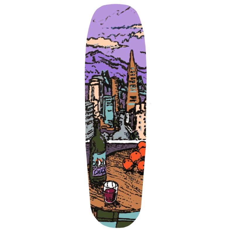 Chico Stix SF PM Shape PS Stix Skateboard Deck - 8.5"
