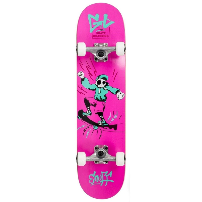 Enuff Skully Pink Complete Skateboard - 7.75"