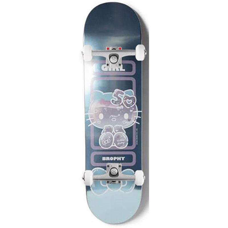 Girl x Hello Kitty Skateboard 50th Anniversary Andrew Brophy x Venom Custom Complete Skateboard - 8.25"