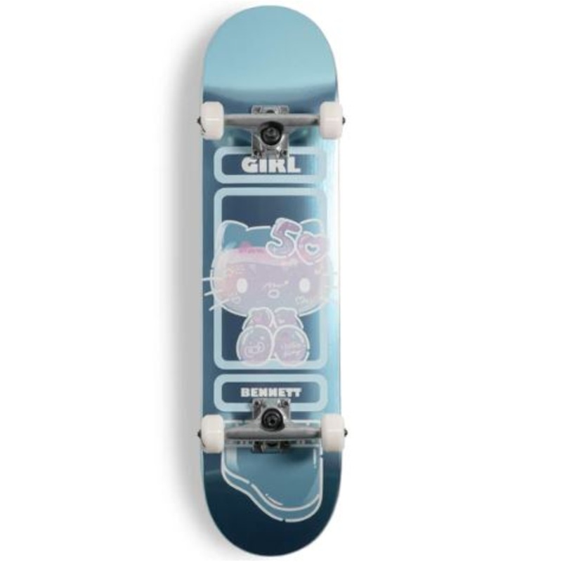 Girl x Hello Kitty Skateboard 50th Anniversary Niels Bennett " Complete Skateboard - 7.875"