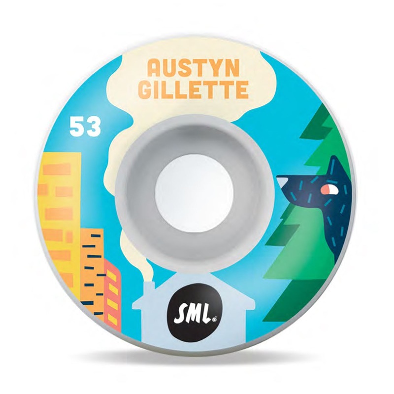 sml. Skateboard Wheels The Arvo Series Austyn Gillette AG V - Cut