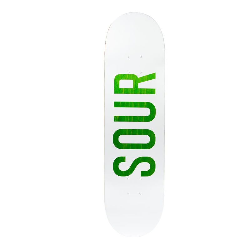 Sour Solution 'Army' White/Green (S2) Skateboard Deck - 8.25"