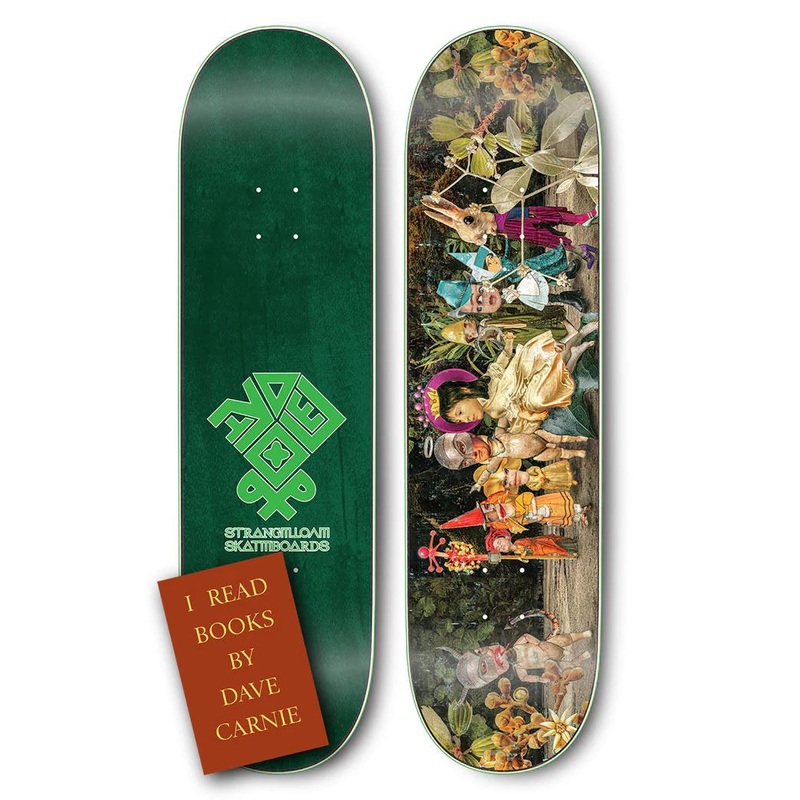 StrangeLove James Joyce Finnegans Wake x (WB: ) Dave Carnie Skateboard Deck - 8.5"