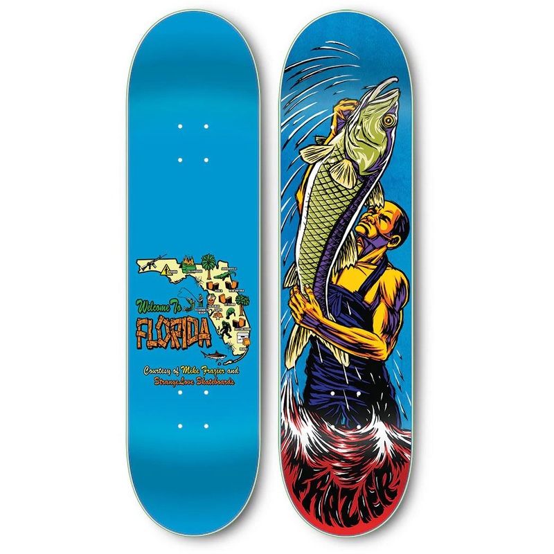 StrangeLove Mike Frazier Guest Model x (WB: ) Sean Cliver (Screened) Skateboard Deck - 8.25"