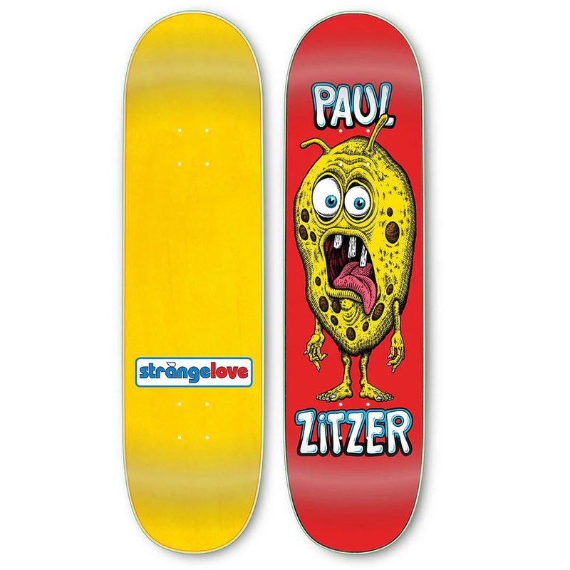 StrangeLove Paul Zitzer Guest Model x (WB: ) Sean Cliver (Transfer) Skateboard Deck - 8.5"