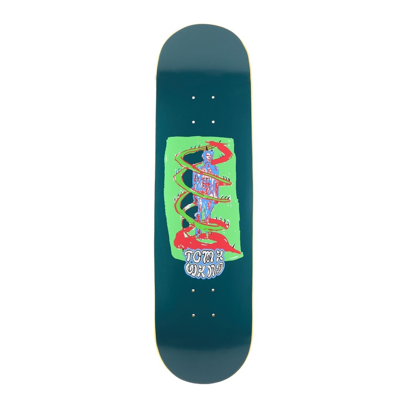 WKND 'Anatommy' Tom Karangelov (WB) Dark Teal Skateboard Deck - 8.5"