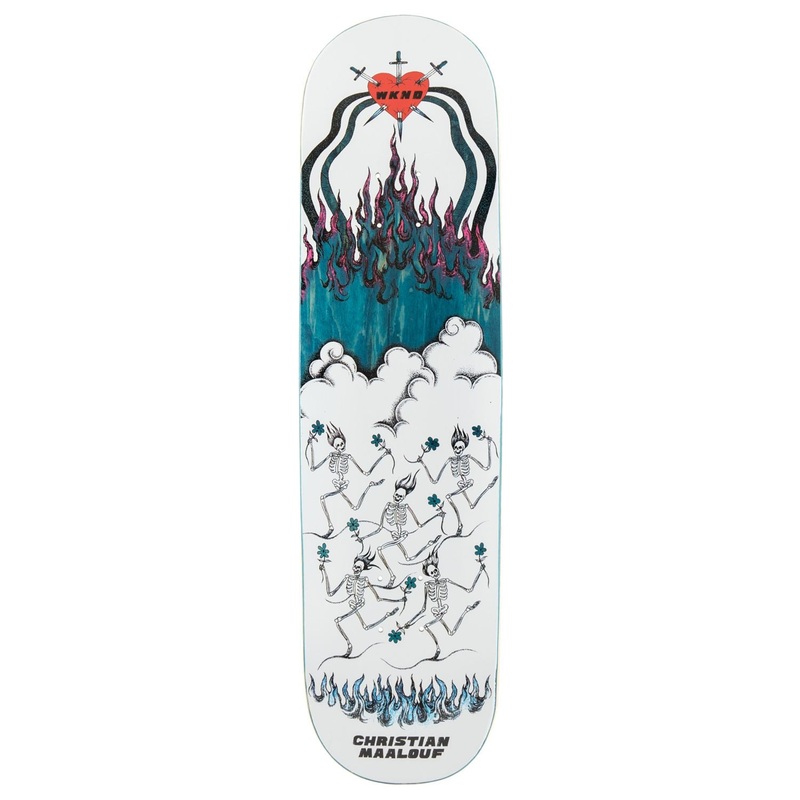 WKND Christian Maalouf Running With The Daisies (Renata Rojo) Skateboard Deck - 8.0"