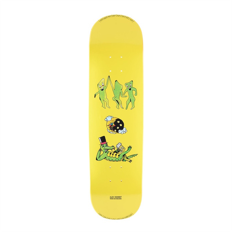 WKND 'Croc O'Clock' Alex Shmidt (SN) Yellow Skateboard Deck - 8.25"