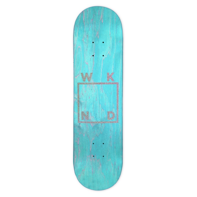 WKND Glitter Logo On Veneer Skateboard Deck - 8.25"