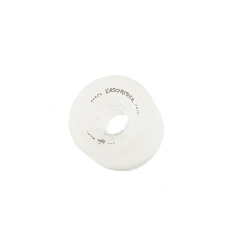 Arbor Easyrider Skateboard Wheels Mosh 78a - Ghost White