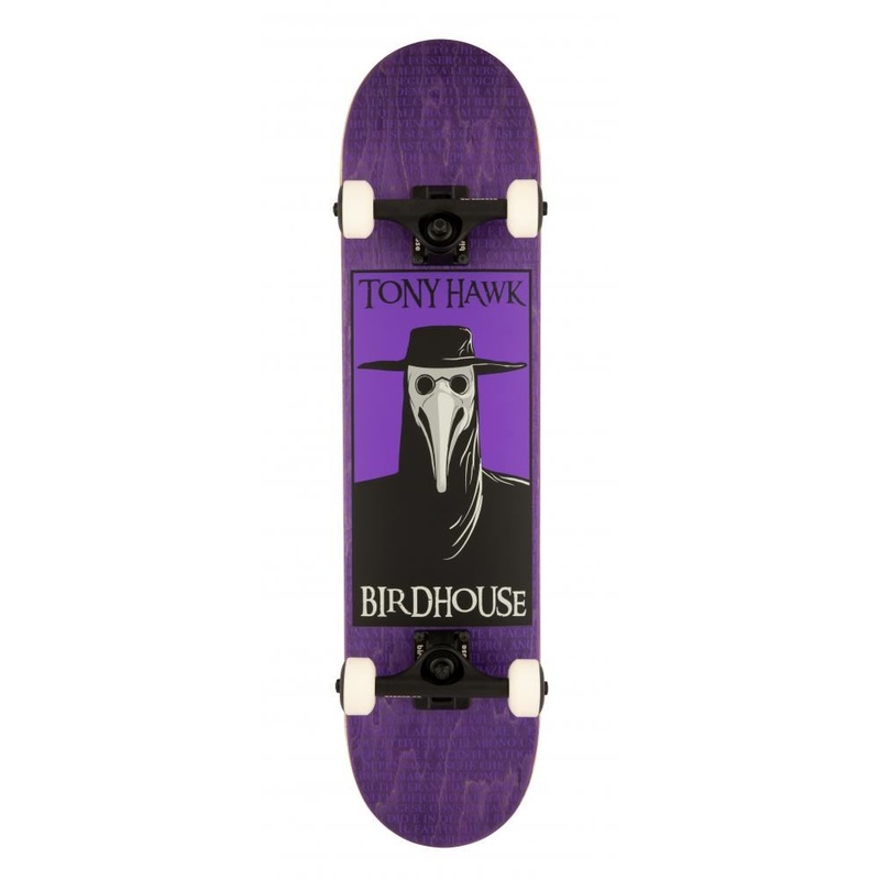 Birdhouse Stage 3 Plague Doctor Purple Complete Skateboard - 7.5"