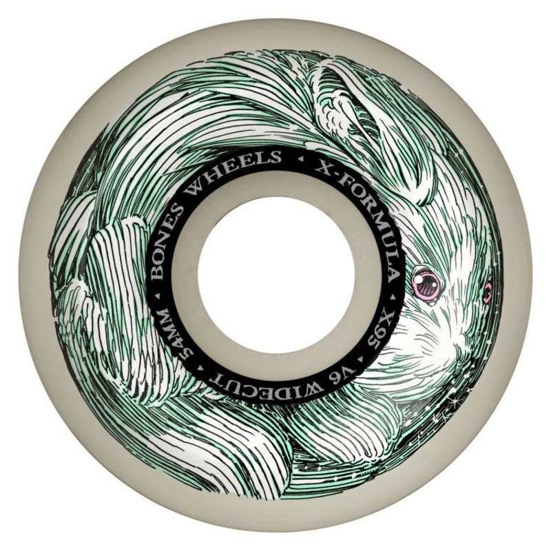 BONES Skateboard Wheels X-Formula 'Money Bunny' x V6 Widecut 95A