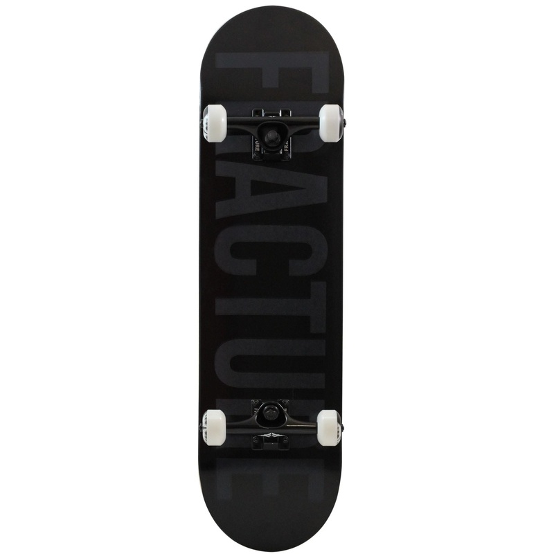 Fracture Fade Black Complete Skateboard 8.0"