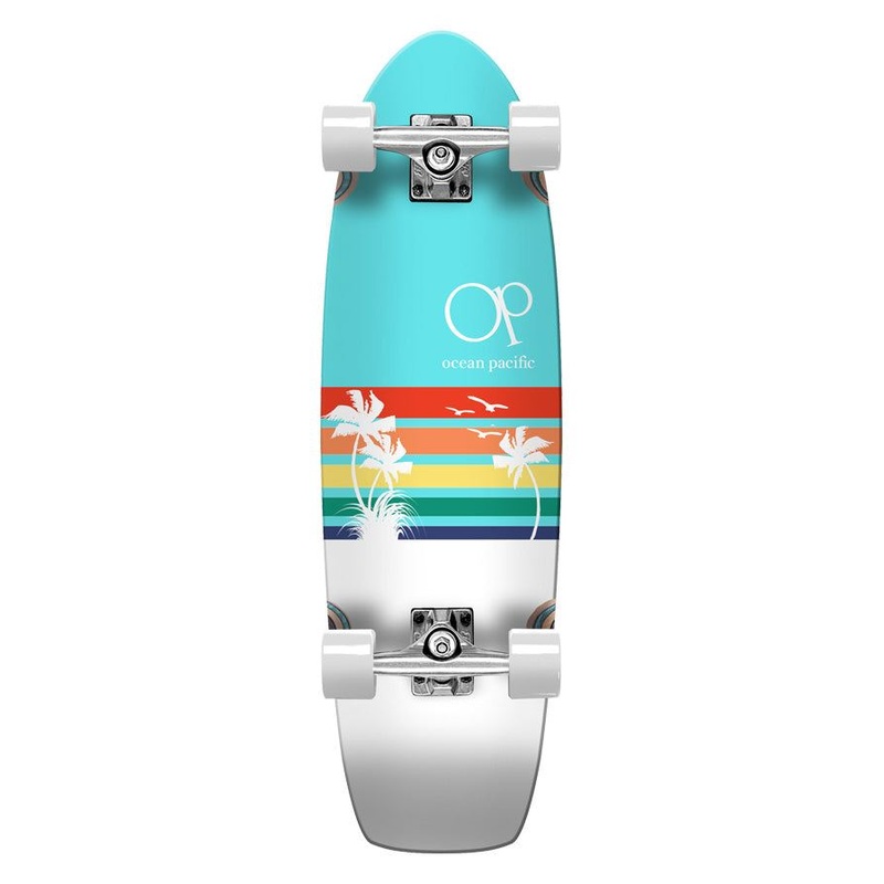 Ocean Pacific Sunset Teal/White Complete Cruiser - 30.0"