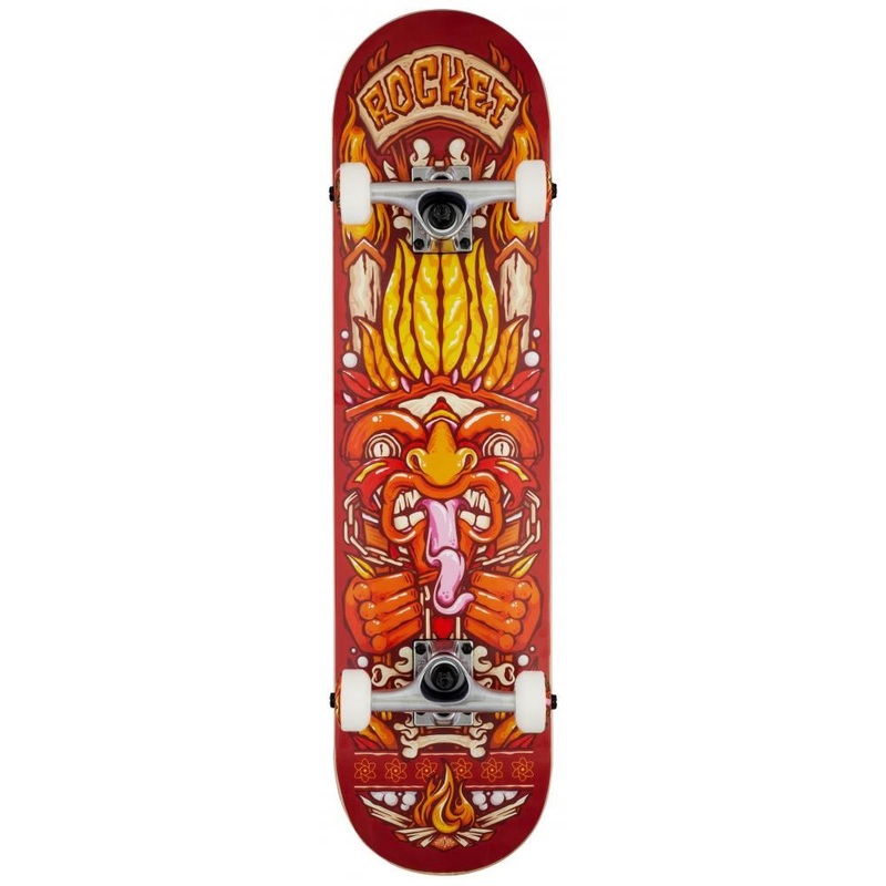 Rocket Skateboard Chief Pile-up Red Complete Skateboard - 7.75"
