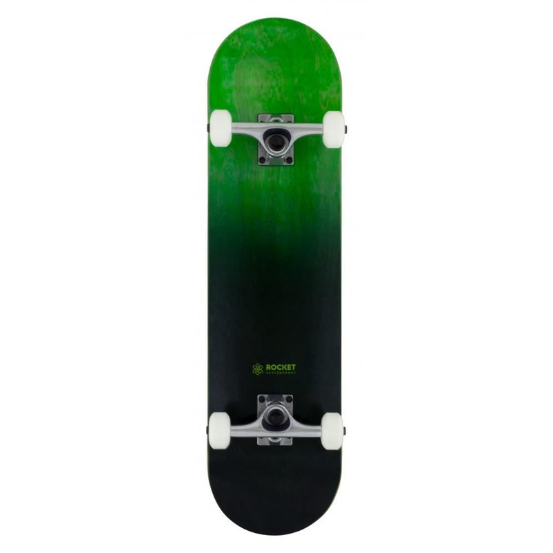Rocket Skateboard Double Dipped Black Complete Skateboard - 8.0"